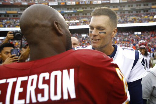 Washington Redskins running back Adrian Peterson (OU)